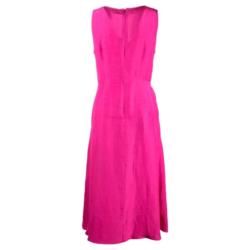 Abito Donna con scollo a V Fucsia EMME MARELLA- Francavilla Moda